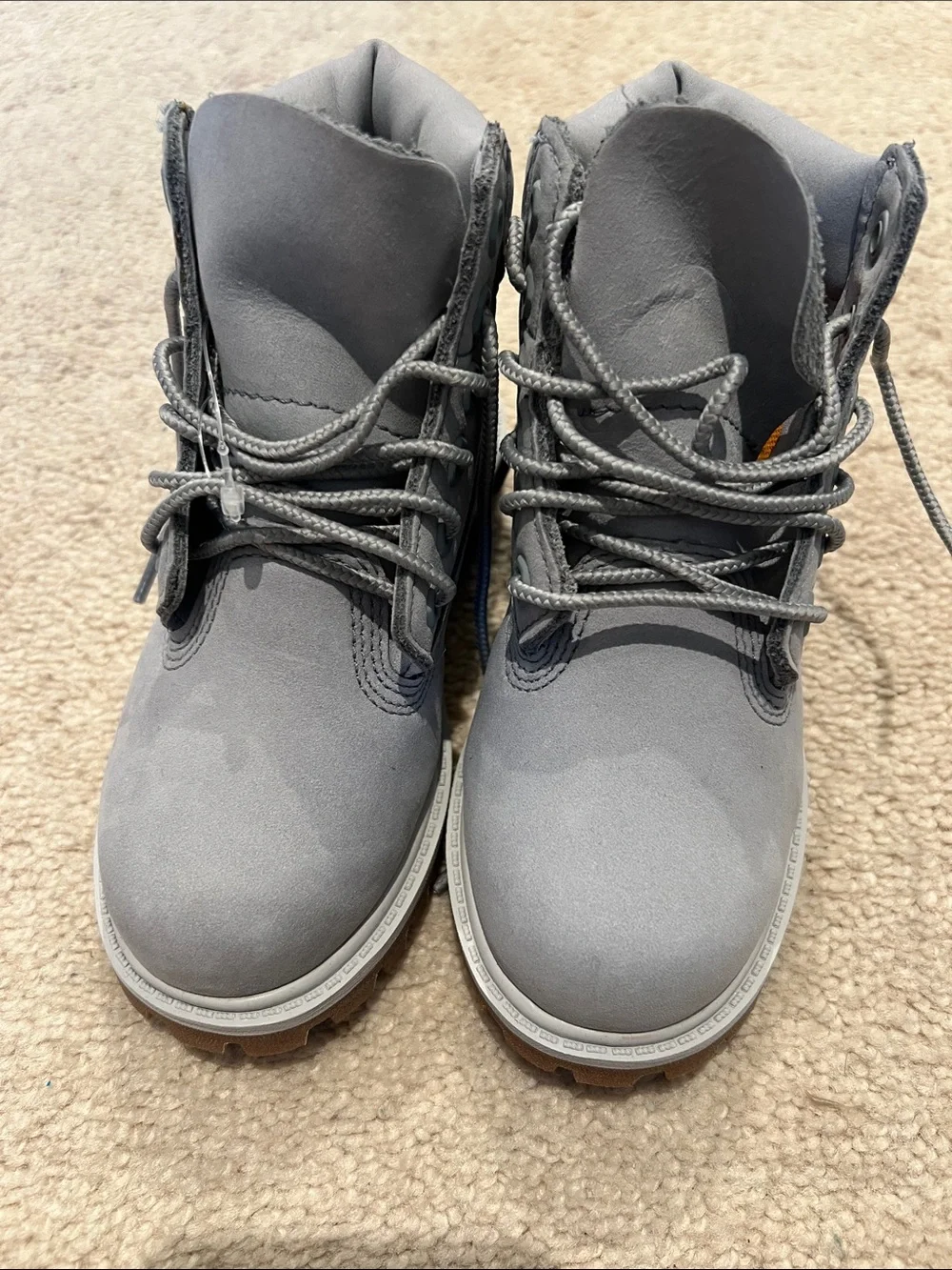Timberland Kids Gray Lace-Up Trail Boots